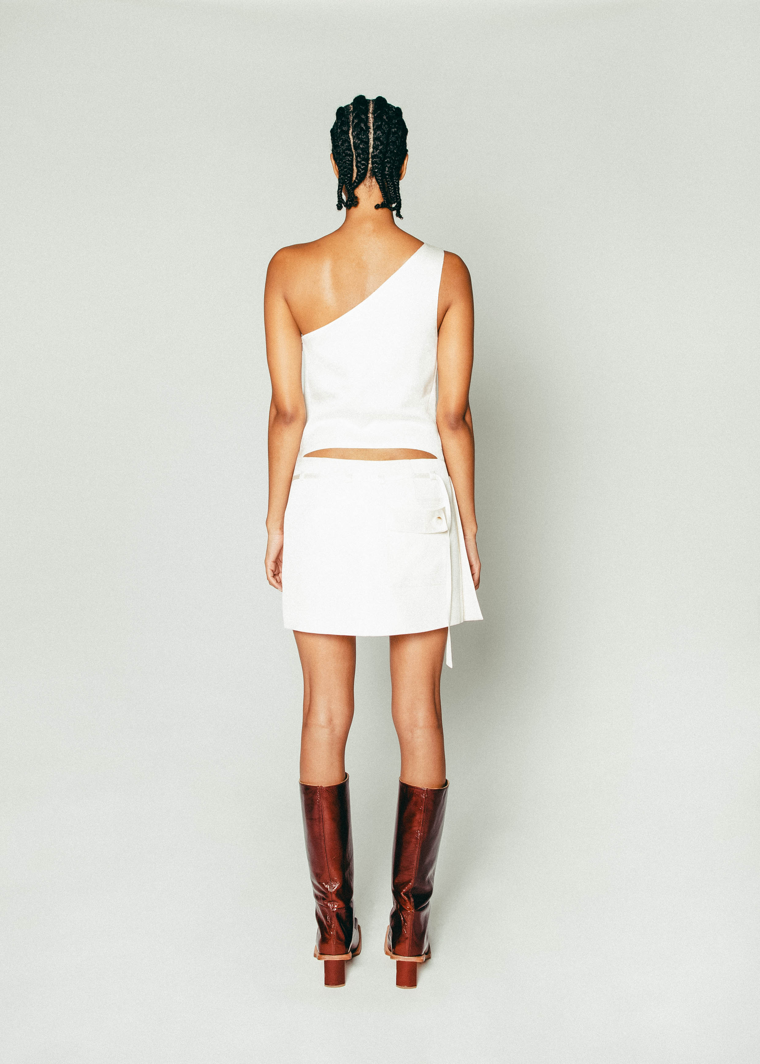 short white toga dress ZAPAKA Women White A Line Short Pleated Graduation Dress Square Neck Chiffon Little White Dress, White / US6